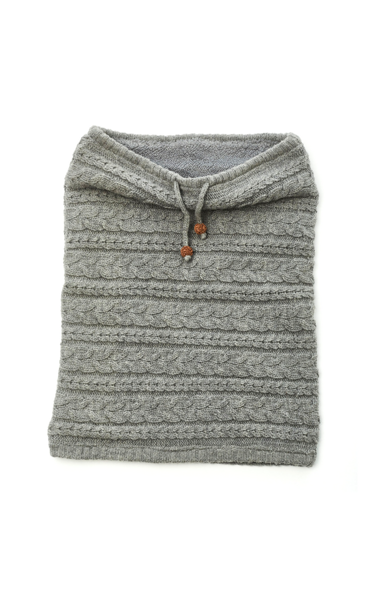 Nirvanna Designs Lou Neckwarmer, Main, color, Ash