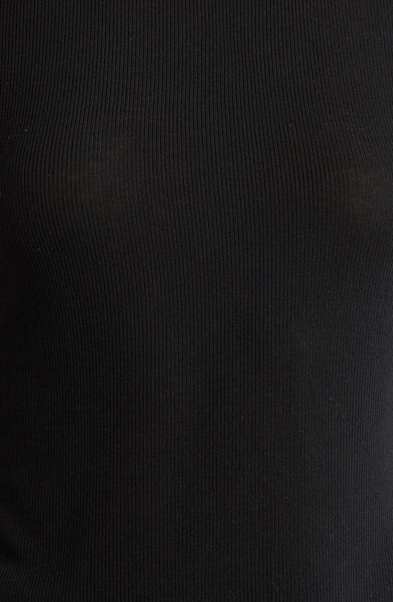 Natori Essentials Sleeveless Rib Pajamas, Alternate, color, Black