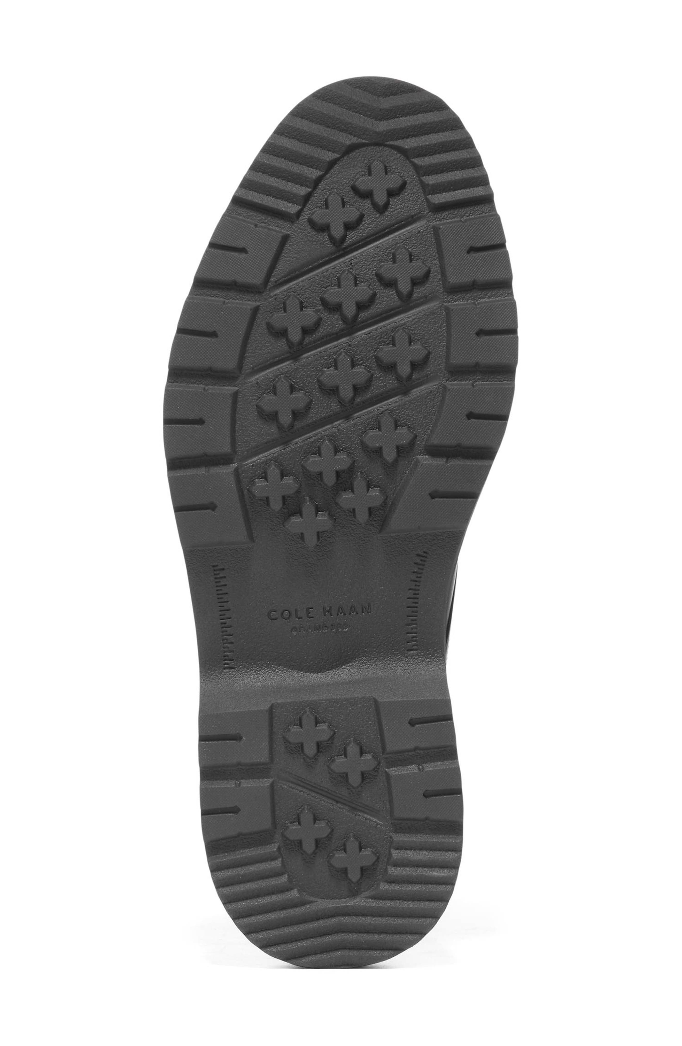 Broome Grand Lug Sole Plain Toe Oxford, Alternate, color, BLACK / BLACK