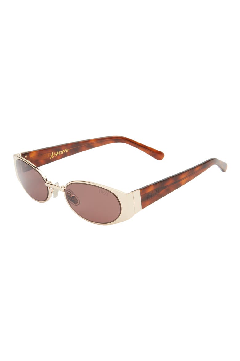 Naomi Rectangular Sunglasses, Alternate, color, TORTOISE/ COGNAC