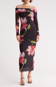 Madden Girl Off Shoulder Maxi Dress