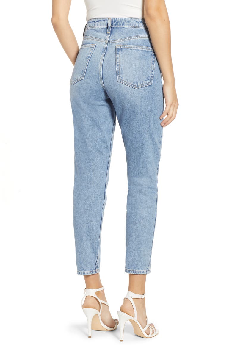Autumn High Waist Mom Jeans, Alternate, color, LIGHT BLUE