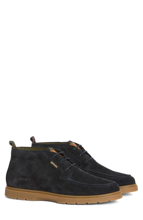 Barbour Tucker Chukka Boot In Navy Suede