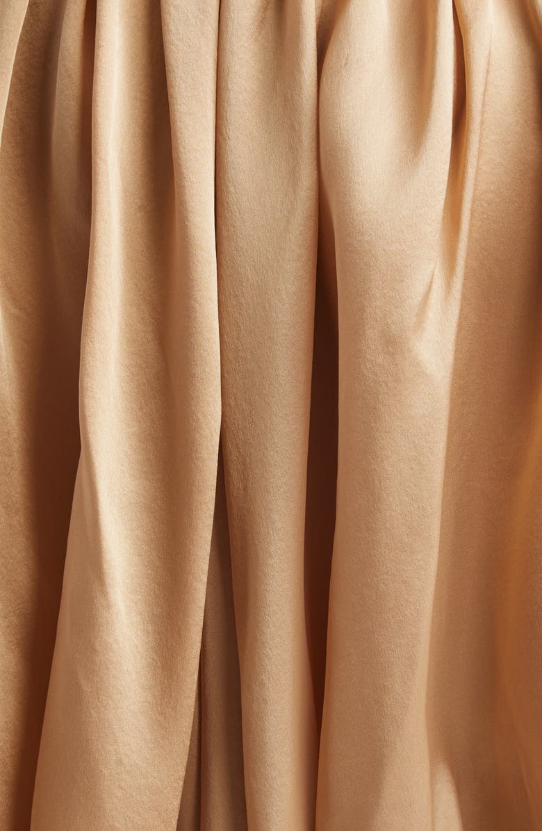 Zimmermann Kindred Spirit Alchemy Billow Strapless Silk Satin Chiffon Maxi Dress, Alternate, color, Champagne