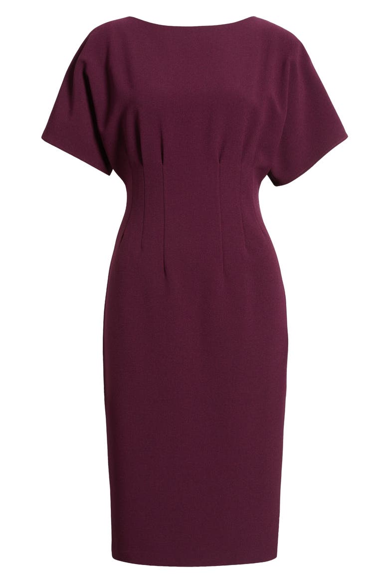 Flutter Sleeve Dress, Alternate, color, PLUM