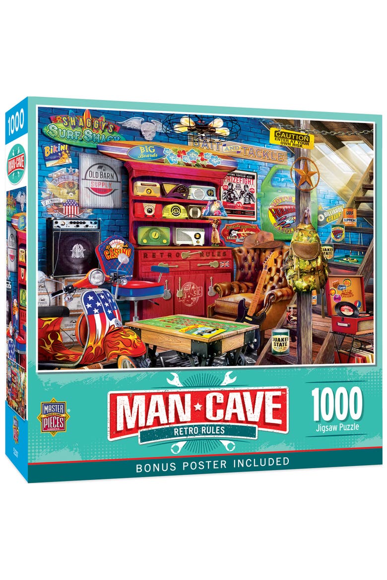 Retro Rules 1000 Piece Jigsaw Puzzle, Main, color, Multicolor