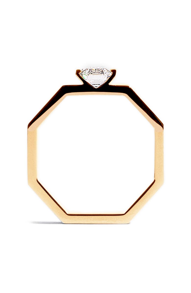 JEM Paris Octogone Simple Solitaire Lab Created Diamond Ring, Alternate, color, 