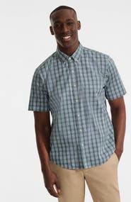 Lands' End Traditional Fit Short Sleeve Travel Kit Shirt