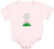 Sweet Wink Golf Tee Bow Patch Short Sleeve Romper