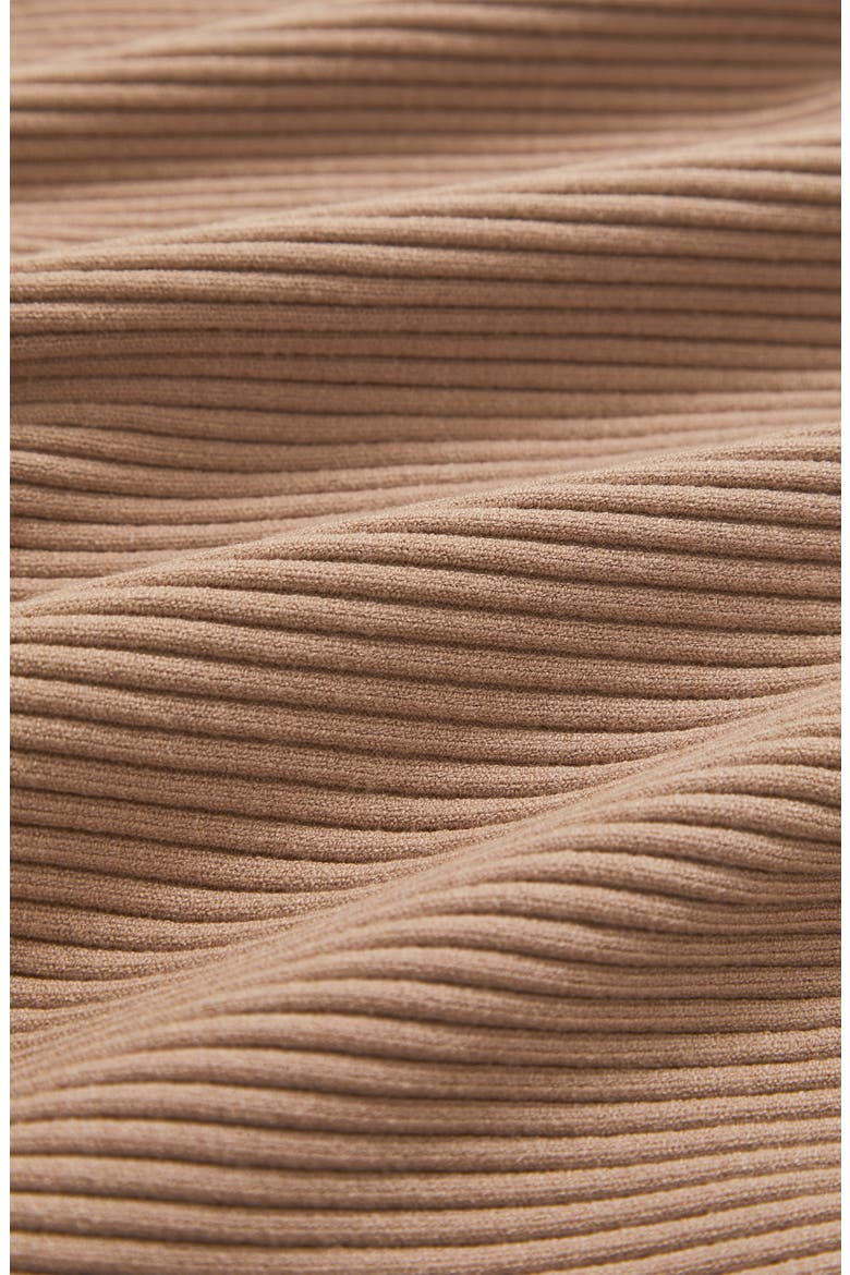 Lorna Off the Shoulder Rib Sweater, Alternate, color, CAMEL