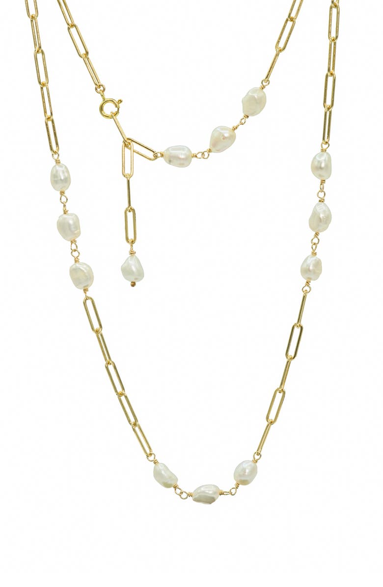 ALBISIA Veda Pearl Necklace, Main, color, 