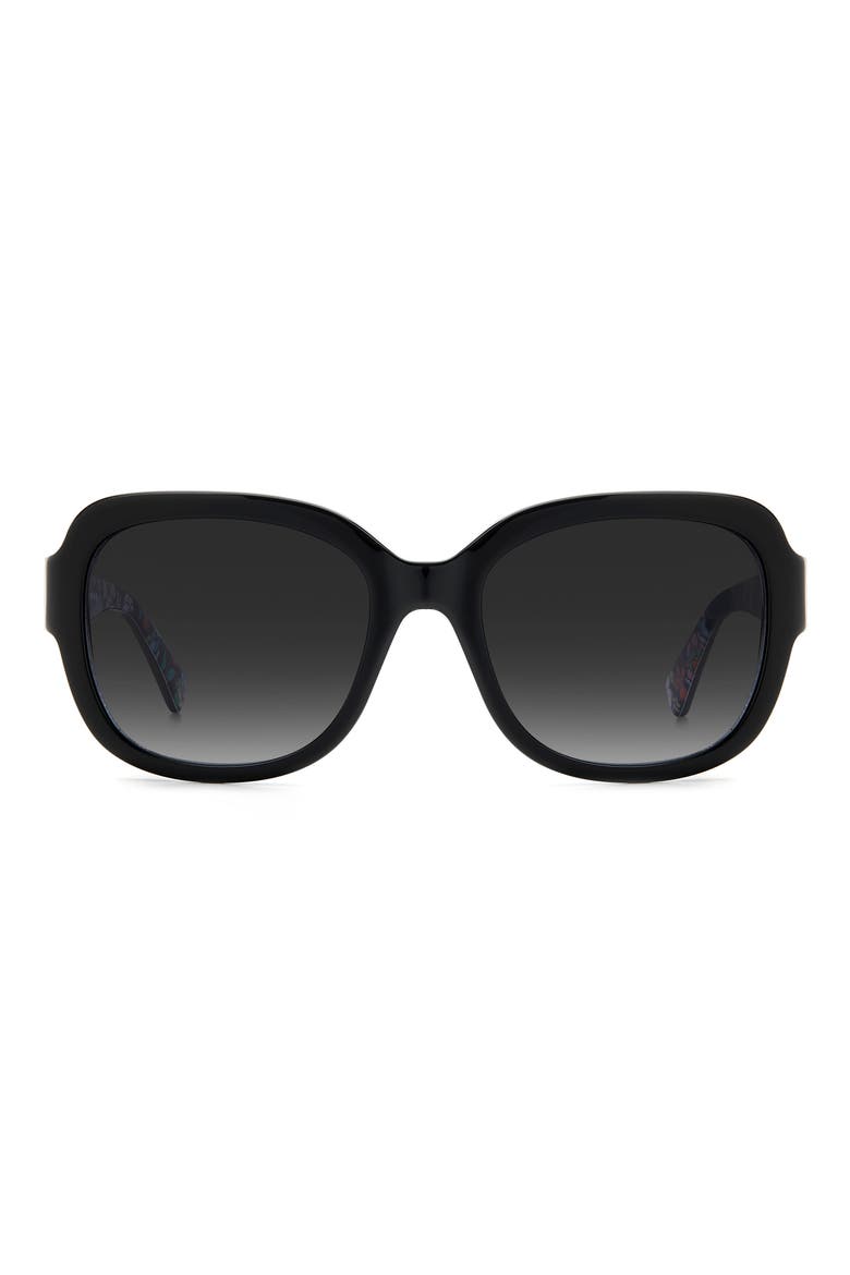 laynes 55mm gradient sunglasses, Main, color, BLACK/ GREY SHADED