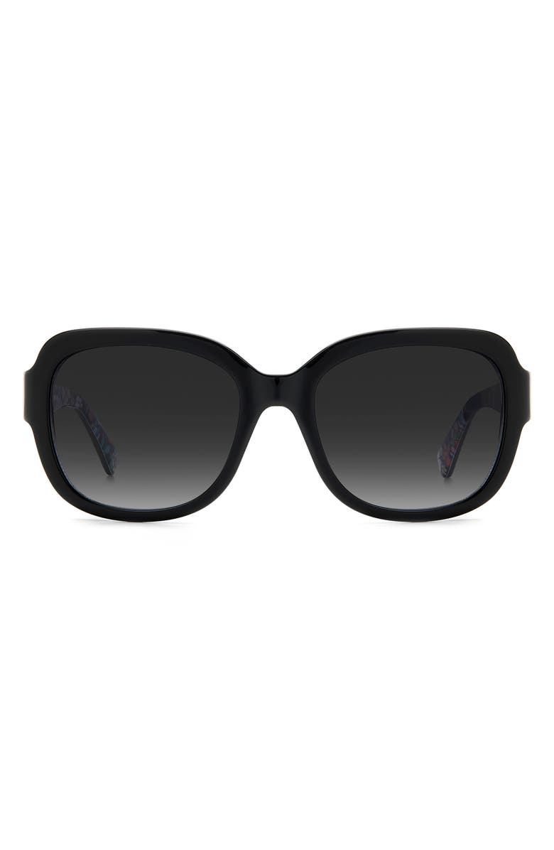 Kate Spade New York laynes 55mm gradient sunglasses, Main, color, Black/ Grey Shaded