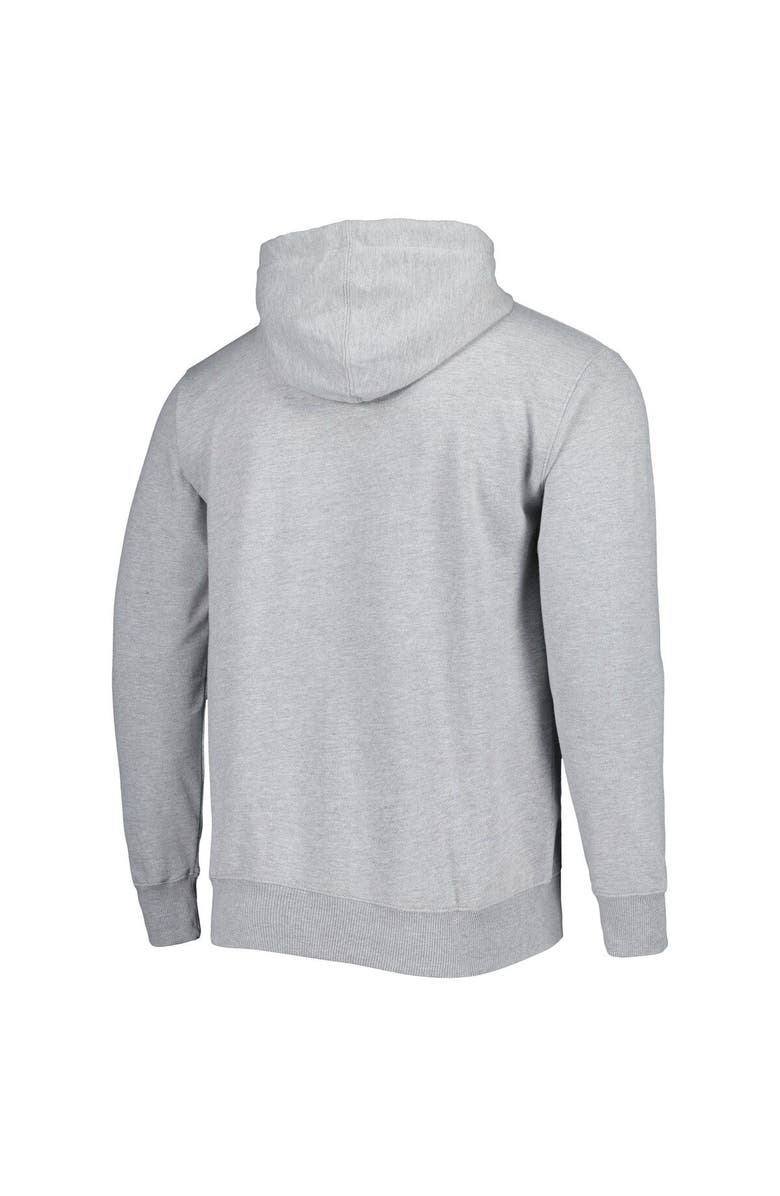 FANATICS Men's Fanatics Branded Heather Gray Atlanta Hawks Wordmark French Terry Pullover Hoodie, Alternate, color, Heather Gray