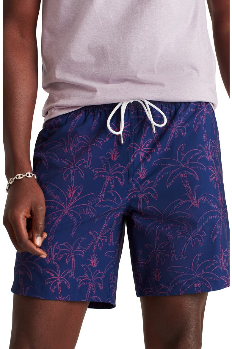 Riviera Palmtastic Swim Trunks, Main, color, PALMTASTIC
