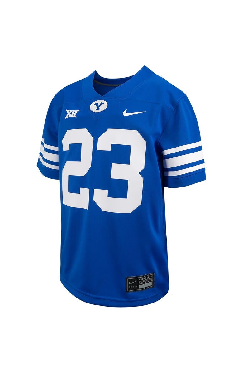 Nike Youth Nike #23 Royal BYU Cougars Untouchable Replica Game Jersey, Alternate, color, 