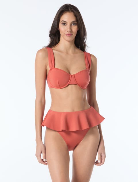 Scuba Knit Underwire Bra Swim Top