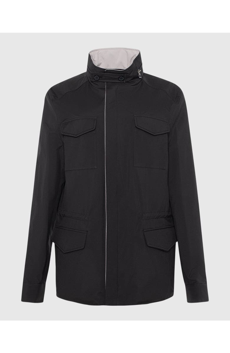 GORSKI Lightweight Reversible Jacket, Alternate, color, Black/Light Beige