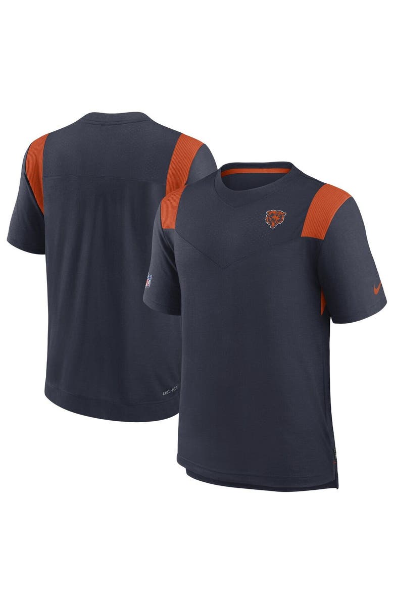 Nike Men's Nike Navy Chicago Bears Sideline Tonal Logo Performance Player T-Shirt, Main, color, Navy