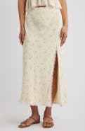 LoveShackFancy Silvia Floral Print Maxi Skirt