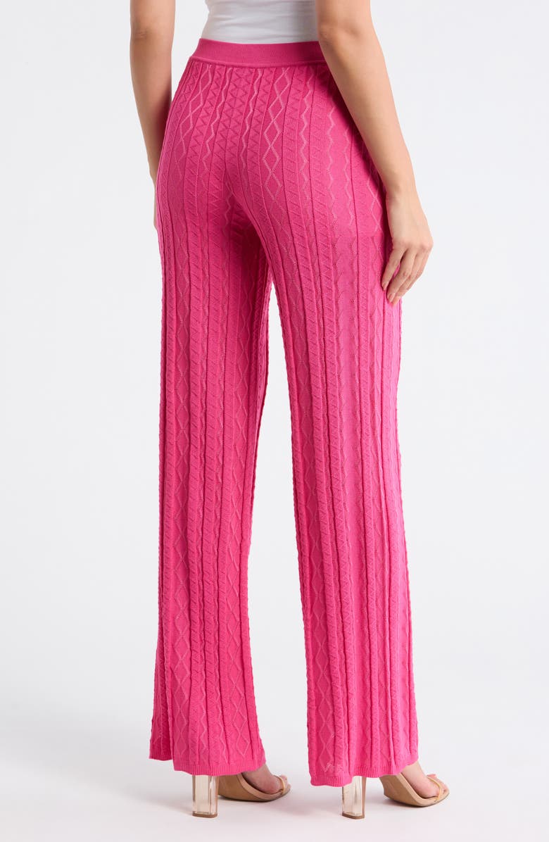M Missoni Pantalone Pull-On Wide Leg Pants, Alternate, color, Fuxia Tones