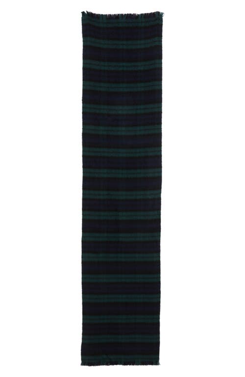Nordstrom Exploded Plaid Merino Wool Scarf In Black
