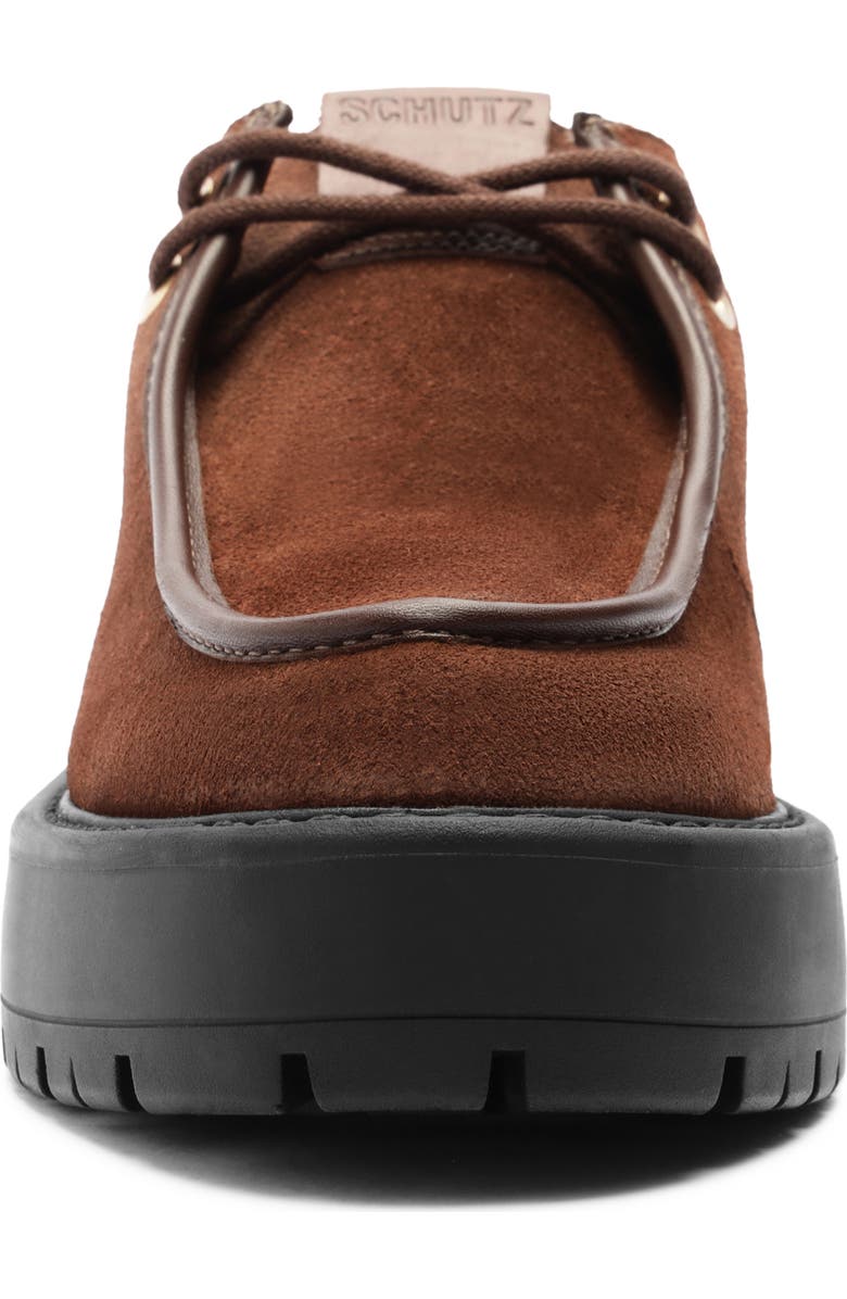 Schutz Cia Platform Loafer, Alternate, color, Root Brown