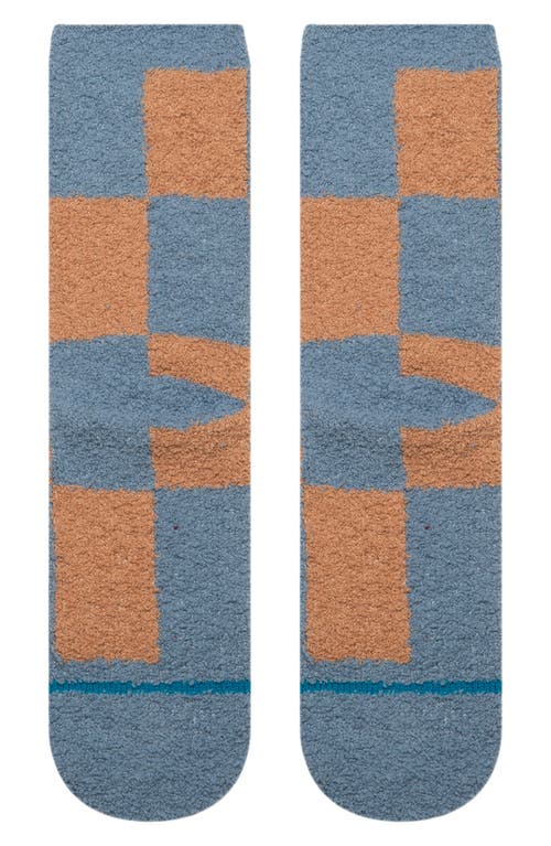 Stance Patchwork Cozy Crew Socks In Blue