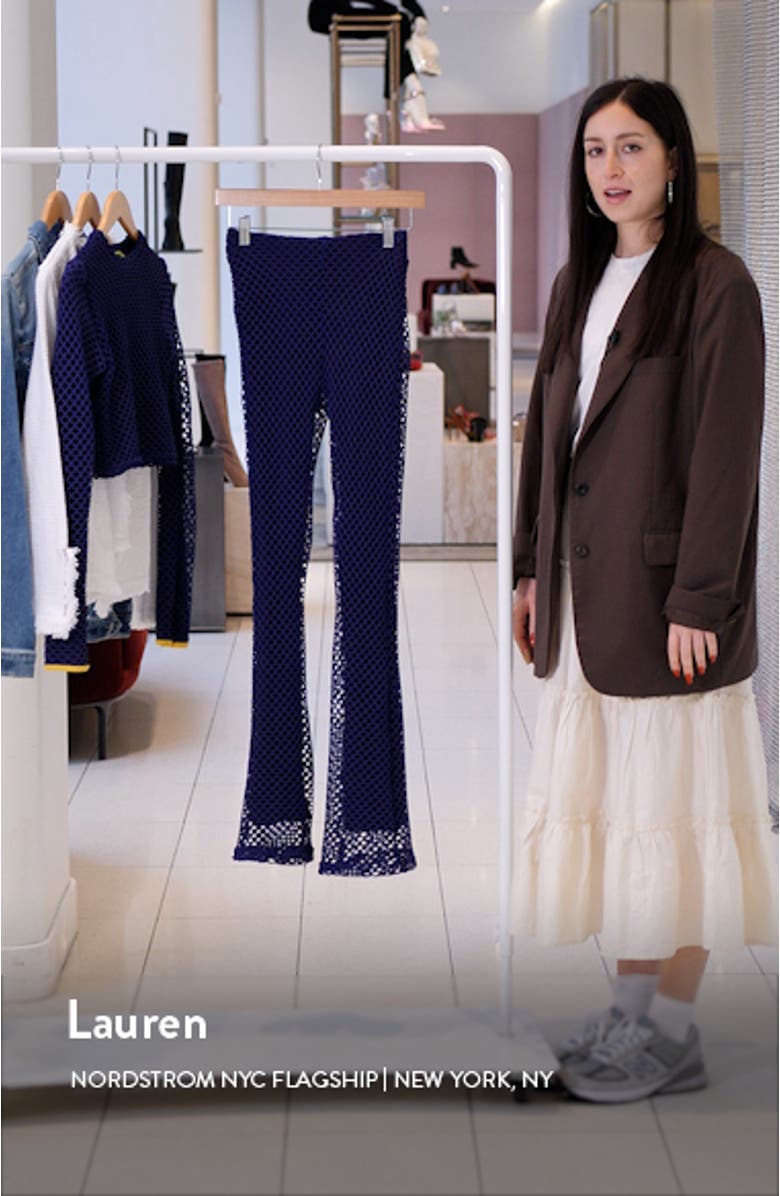 Diamond Mesh Bootcut Pants, sales video thumbnail