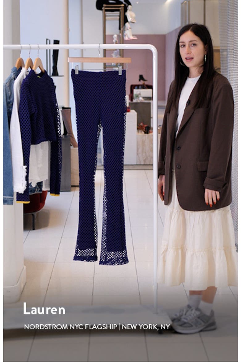 Diamond Mesh Bootcut Pants video