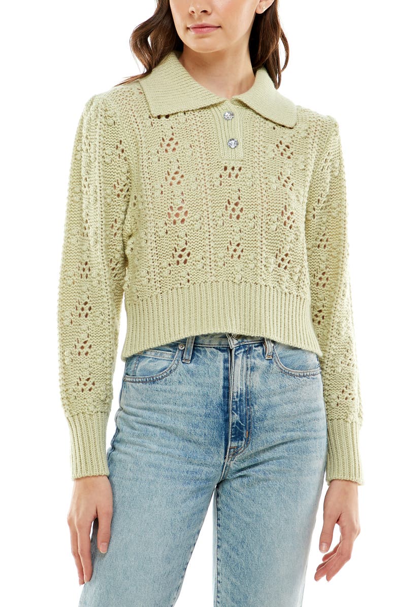 WAYF Stevie Pointelle Sweater | Nordstromrack