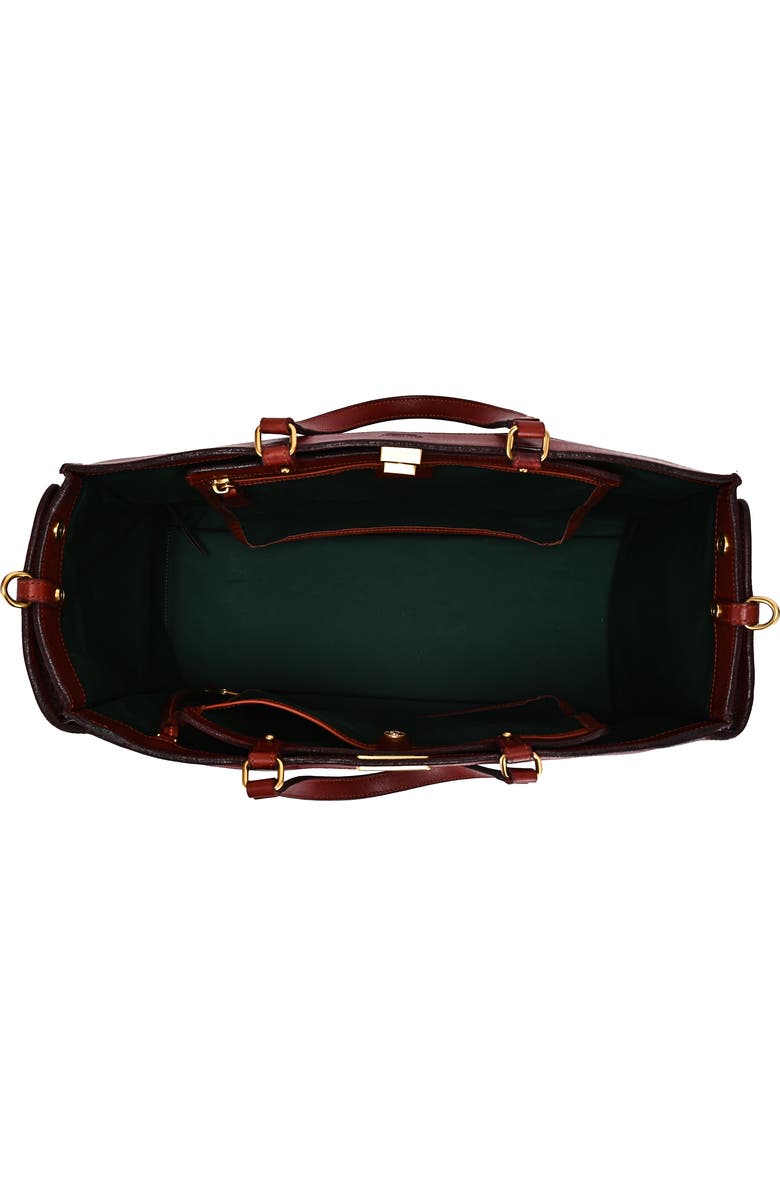 OLD TREND Ixia Genuine Leather Jet Set Travel Tote, Alternate, color, Brown