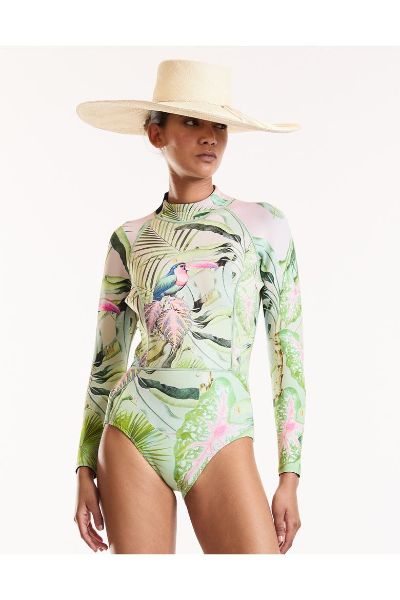 Palm Mirage Wetsuit, Alternate, color, Green
