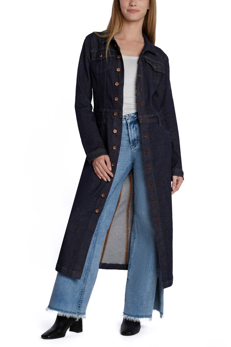 Piece Dyed Denim Dress, Alternate, color, RAW DENIM