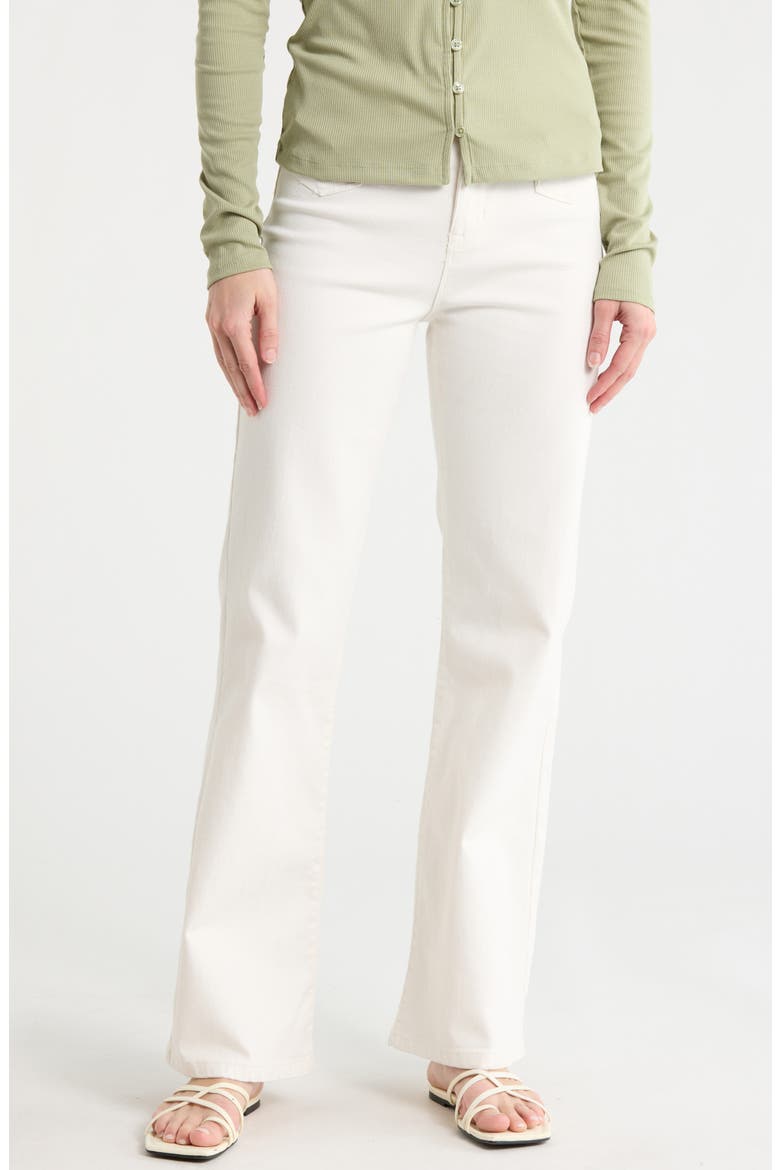 Retro High Waist Flare Leg Jeans, Main, color, VINTAGE WHITE