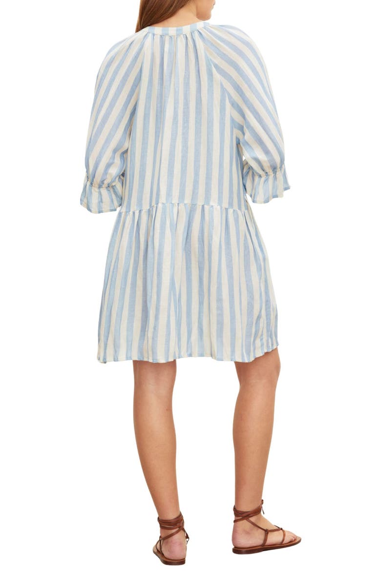 Jessica Striped Minidress, Alternate, color, SKY BLUE