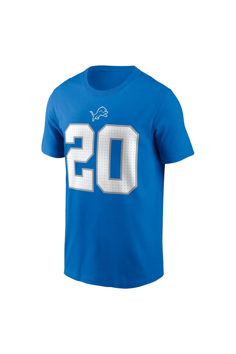 Men's Nike Barry Sanders Blue Detroit Lions Retired Player Name & Number T-Shirt, Alternate, color, Blue