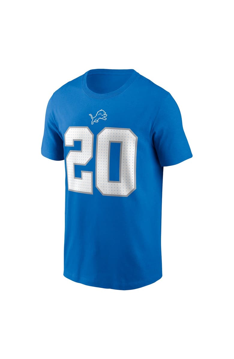 Nike Men's Nike Barry Sanders Blue Detroit Lions Retired Player Name & Number T-Shirt, Alternate, color, Blue
