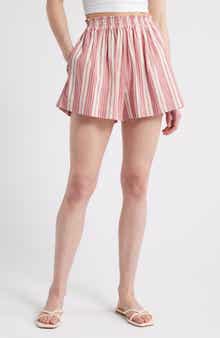 Faithfull the Brand Elva Stripe Cotton Shorts