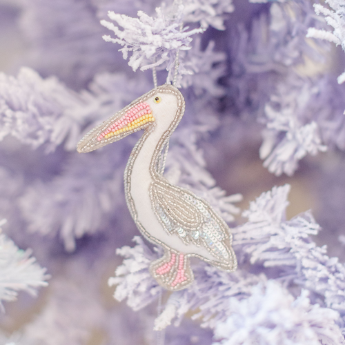 Daydream Society Pelican Christmas Ornament In Multi