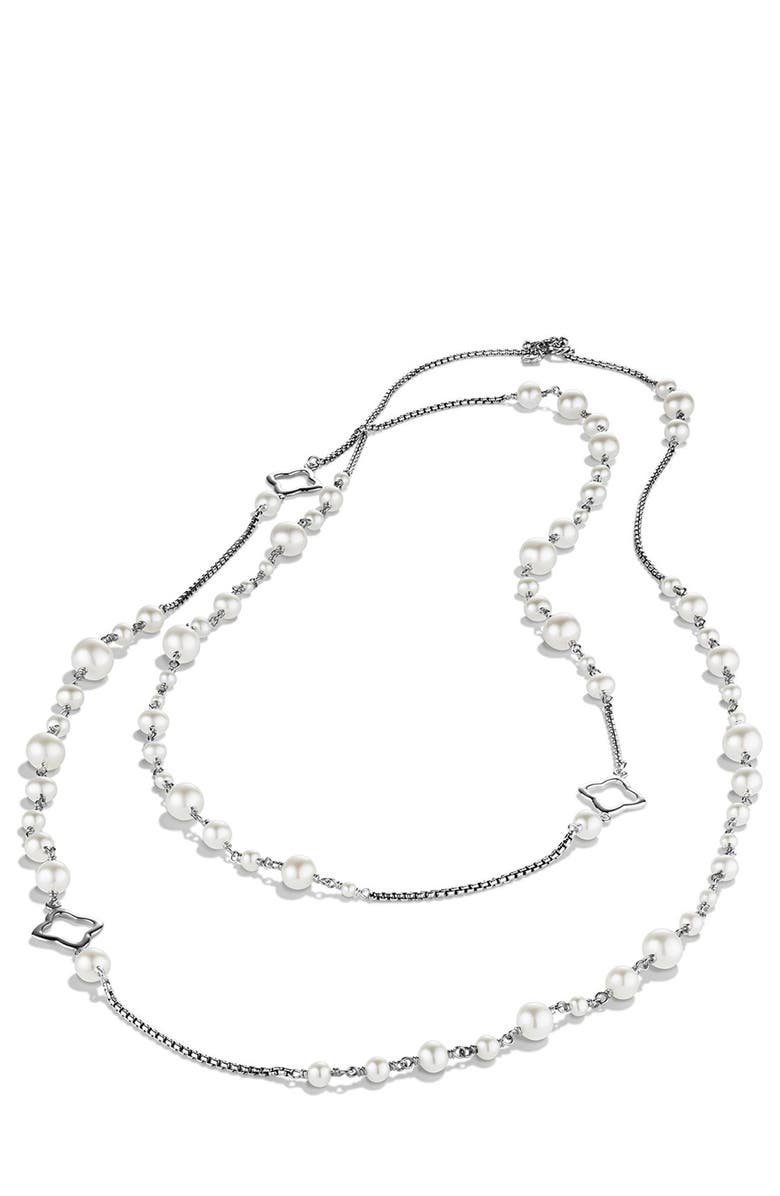 David Yurman Bijoux Chain Necklace with Pearls, Alternate, color,
