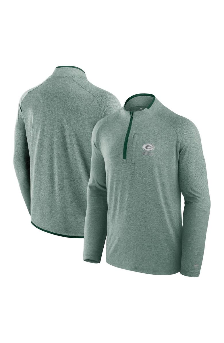 FANATICS Unisex Fanatics Green Green Bay Packers Front Office Performance Primary Quarter-Zip Jacket, Alternate, color, Green