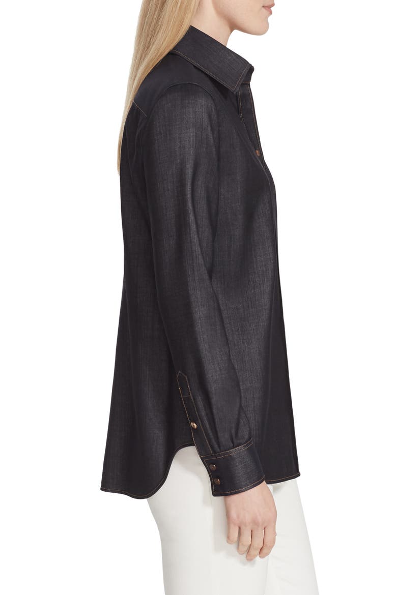James Mercantile Cloth Blouse, Alternate, color, INDIGO