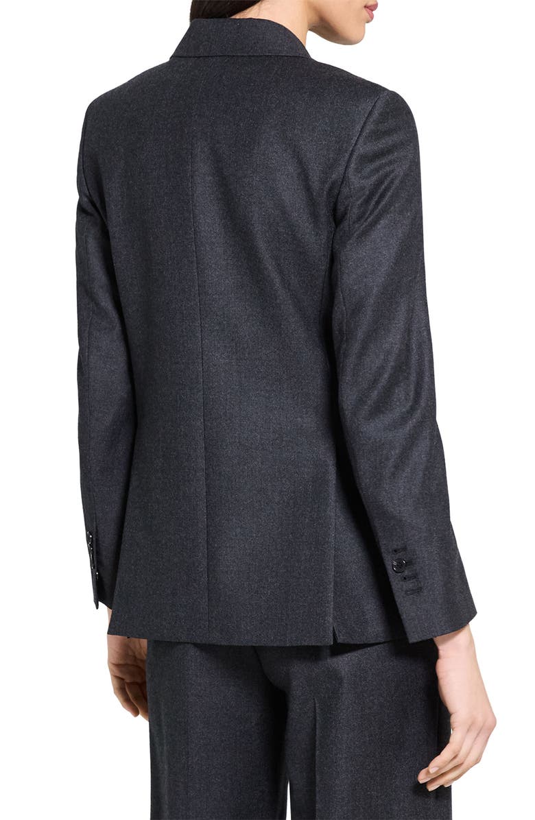 Theory Double Breasted Wool Tuxedo Jacket, Alternate, color, 