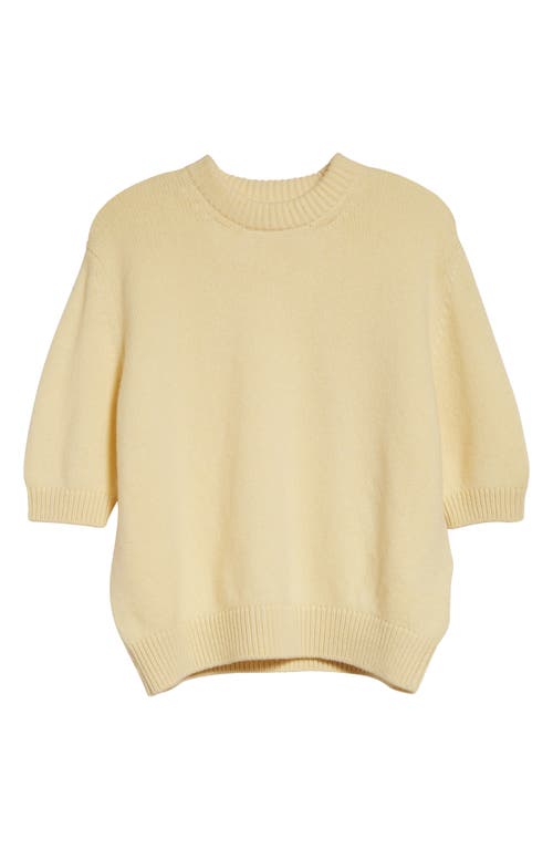 Khaite Womens Davin Short-sleeve Cashmere Jumper Zest In Zest