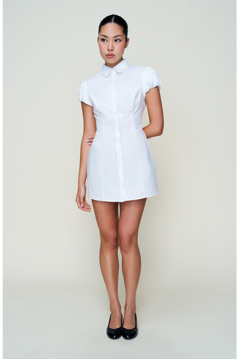 Liana Dress, Alternate, color, White