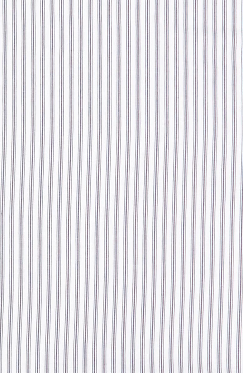 Petite Plume French Ticking Table Runner, Alternate, color, Red