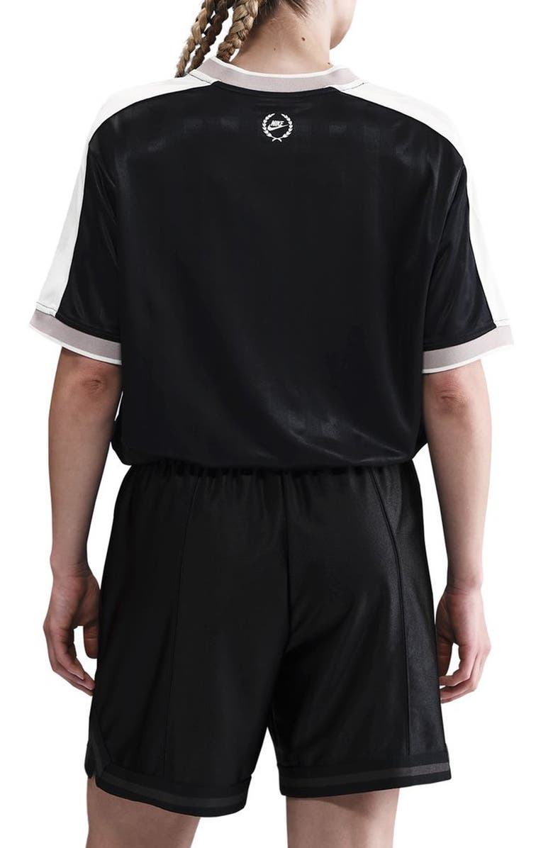 Nike Sportswear V-Neck Graphic Jersey, Alternate, color, Black/ Sail/ College Grey