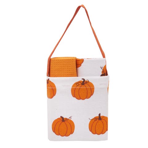 Pumpkin Patch Dishtowel & Tote Bag Gift Bundle Set of 3