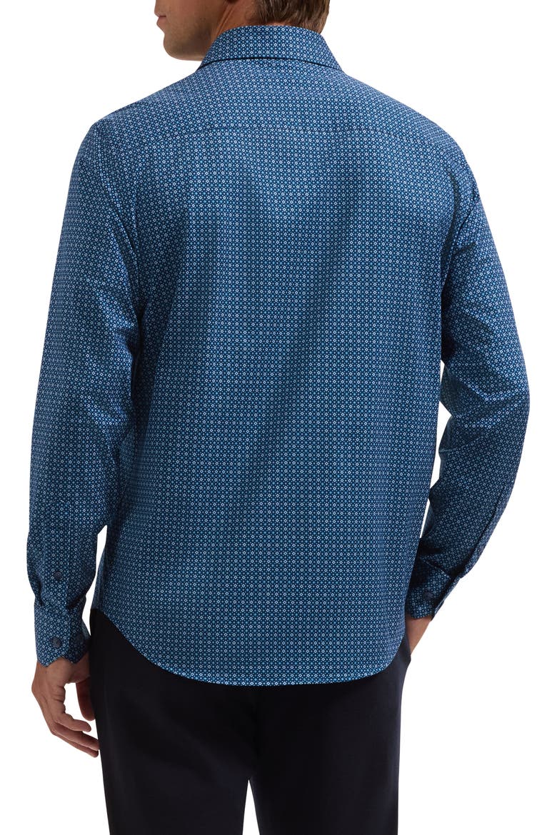 James OoohCotton Print Long Sleeve Shirt, Alternate, color, NAVY